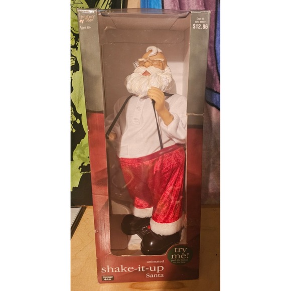 Holiday Time Animated Shake It Up Santa Claus Dancing Christmas Decor - Picture 1 of 15